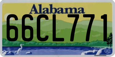 AL license plate 66CL771