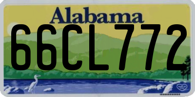 AL license plate 66CL772
