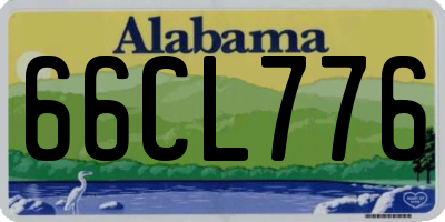 AL license plate 66CL776