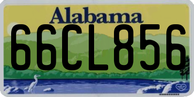 AL license plate 66CL856