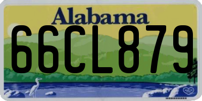 AL license plate 66CL879