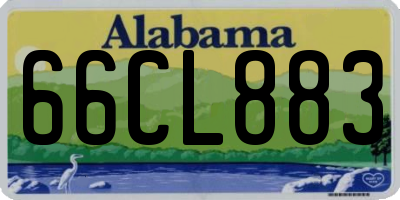 AL license plate 66CL883