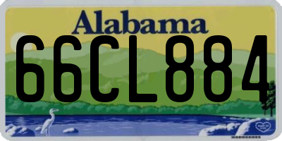 AL license plate 66CL884