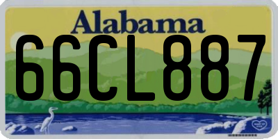 AL license plate 66CL887