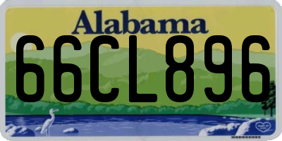 AL license plate 66CL896