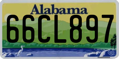 AL license plate 66CL897