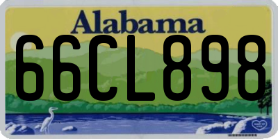 AL license plate 66CL898