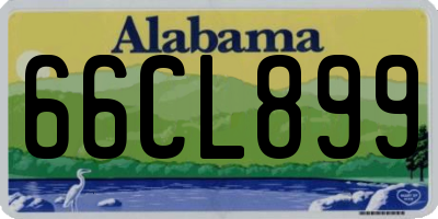 AL license plate 66CL899
