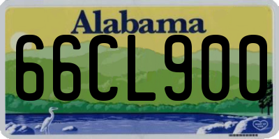 AL license plate 66CL900