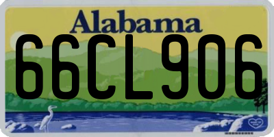 AL license plate 66CL906