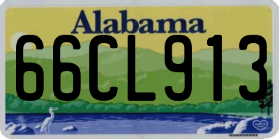 AL license plate 66CL913