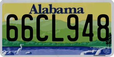 AL license plate 66CL948