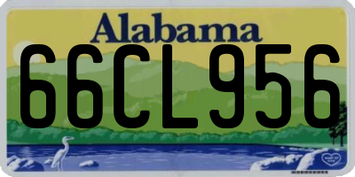 AL license plate 66CL956