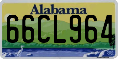 AL license plate 66CL964