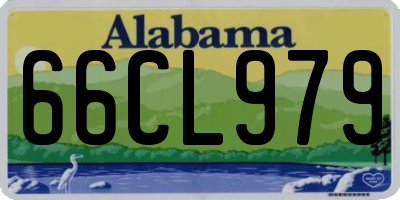 AL license plate 66CL979
