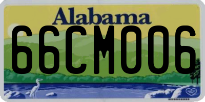 AL license plate 66CM006