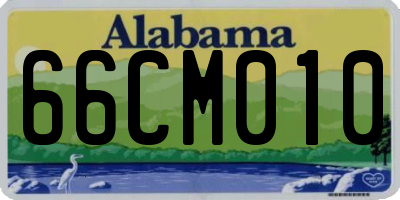 AL license plate 66CM010