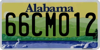 AL license plate 66CM012