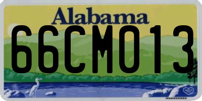AL license plate 66CM013