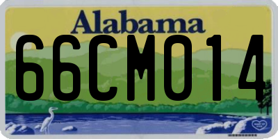 AL license plate 66CM014