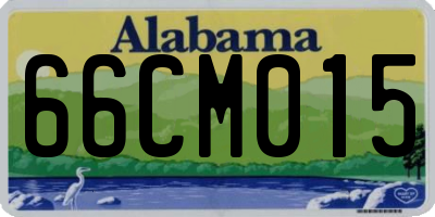AL license plate 66CM015