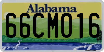 AL license plate 66CM016