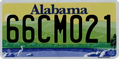 AL license plate 66CM021