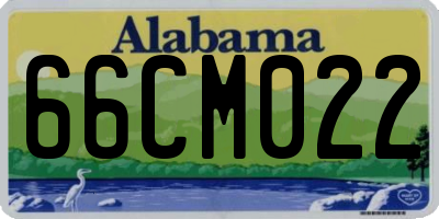 AL license plate 66CM022