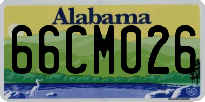 AL license plate 66CM026