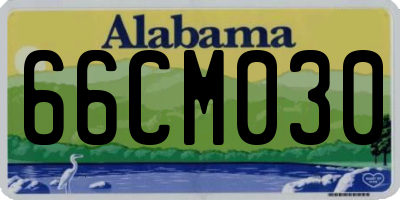 AL license plate 66CM030