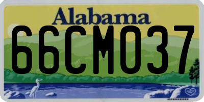 AL license plate 66CM037