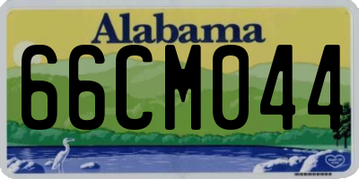 AL license plate 66CM044
