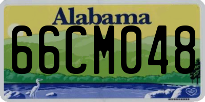 AL license plate 66CM048