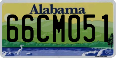 AL license plate 66CM051