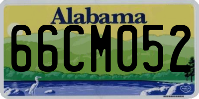 AL license plate 66CM052