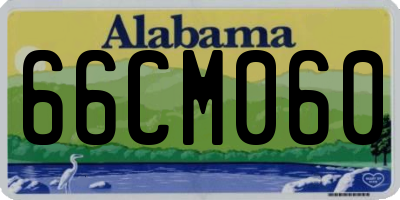 AL license plate 66CM060