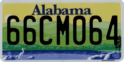 AL license plate 66CM064