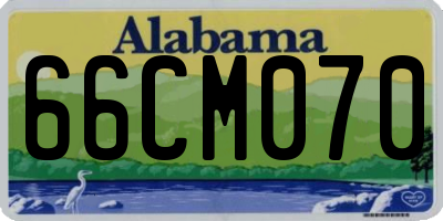 AL license plate 66CM070