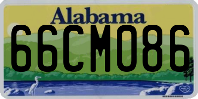 AL license plate 66CM086