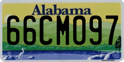 AL license plate 66CM097