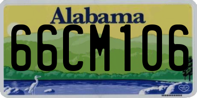 AL license plate 66CM106