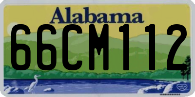 AL license plate 66CM112