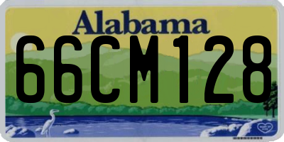 AL license plate 66CM128