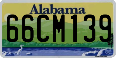 AL license plate 66CM139