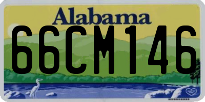 AL license plate 66CM146