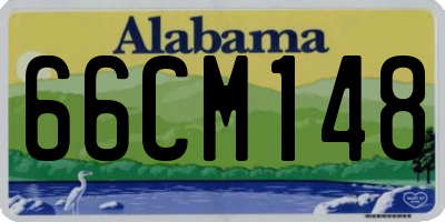 AL license plate 66CM148