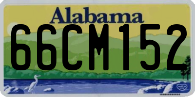 AL license plate 66CM152