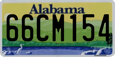 AL license plate 66CM154