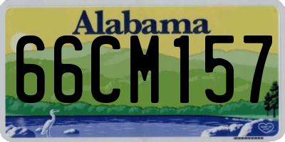 AL license plate 66CM157