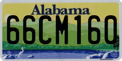AL license plate 66CM160